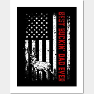 Best Dog Ever American Flag Fathers Day Posters and Art